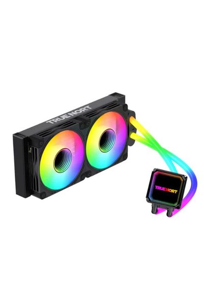 TRUE NORT 240I RGB AIO Liquid CPU Cooler, 240mm Radiator with Multi Layer Light Effect Display, Dual Pre-Installed RGB Fans, Hydraulic Bearings Type, Intel/AMD Support | TN-240I