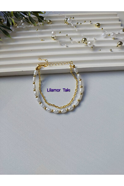 Lilamor 2-Piece Pearl Chain Bracelet