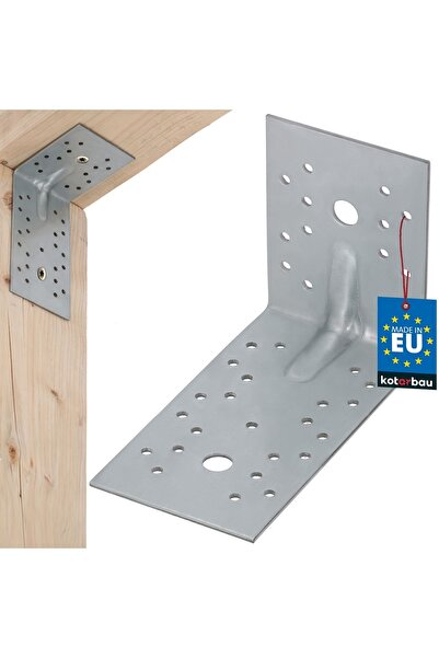 KOTARBAU Unghi de tâmplar, Conector pentru structuri metalice, cu relief, Oțe...