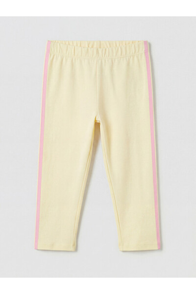 LC Waikiki Girls' Leggings with Waist Cord and Side Stripes for Style Enthusi...