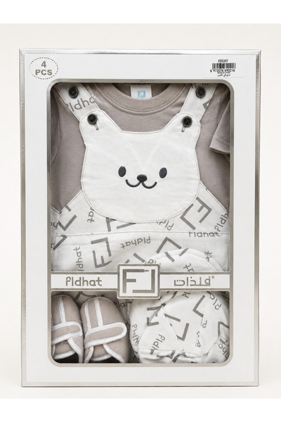Baby Gift طقم هدايا مواليد فاخر 4 قطع / حديث الولادة