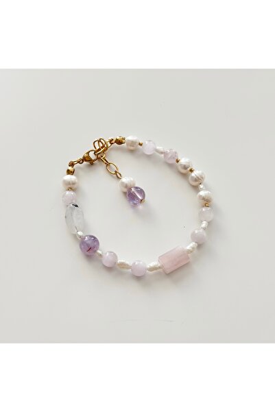 Vesce Atelier Moon Blossom Natural Stone Bracelet