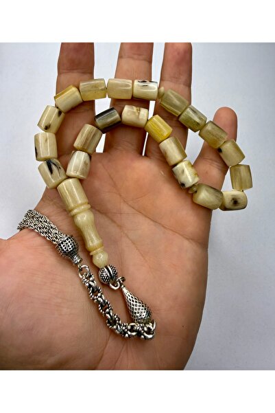 İskenderun Tesbihcilik 9.3/12.5 mm Ram's Horn Tasbih with Mascot Ram's Horn Z...