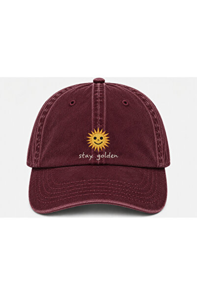 WeavedCo Stay Golden Keep the Sparkle Vintage Washed Hat (Not Printed, Embroi...