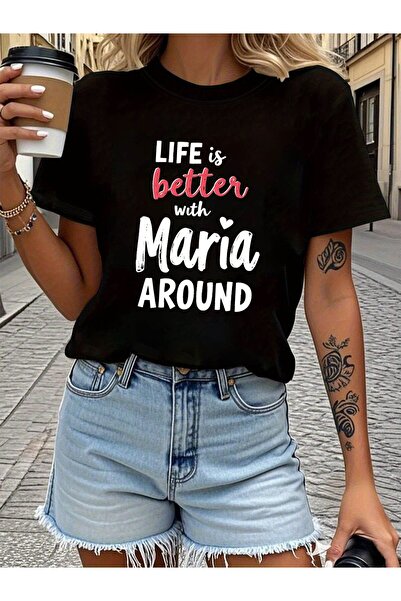 212Wear With Maria by Your Side, Life Is More Beautiful. Women'S Short-Sleeve...