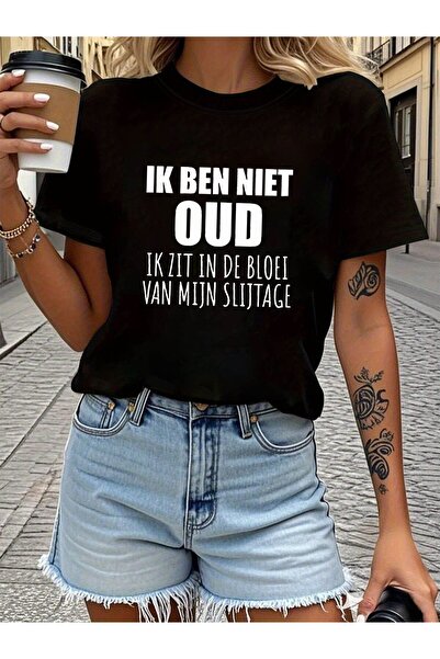 01THEONE Not Old; I Am in The Prime of My Life. Women'S Round Neck Spring And...