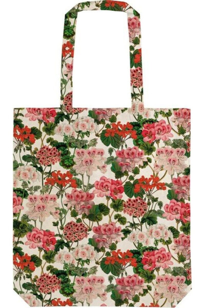 Skona Ting , Geanta/totebag din bumbac pe umar cu imprimeu floral STBAG 90, M...