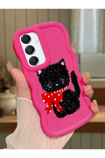 Hontinga Samsung Galaxy A16 Compatible Case Camera Protector Red Silicone Cou...