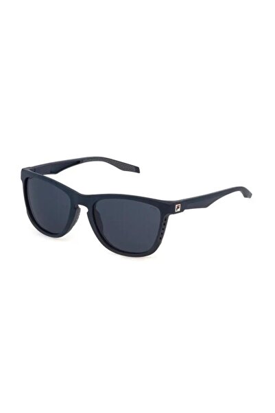 FILA Men's Square Sunglasses, 55 mm, Blue, SFI895-06QS-55