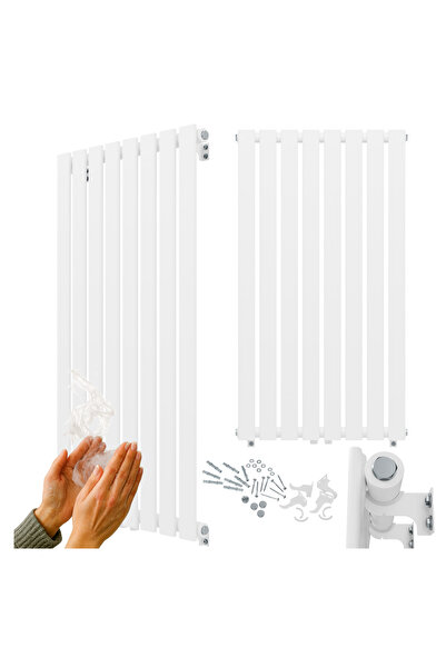 Granitan Radiator Baie Fero, Vertical, Panou, 1100x600 mm, 737 W, Alb
