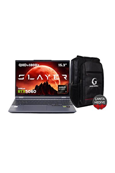 Game Garaj Slayer R7T2-5060 C2 AMD Ryzen 7 255 16GB RAM 1TB SSD RTX5060 15.3"...