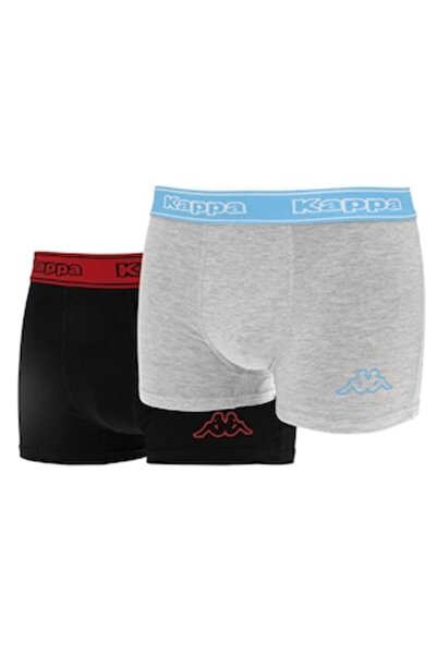 Kappa Set de 2 boxeri bărbătești, bandă elastică cu logo, LOGO LEO 1 2PACK, N...