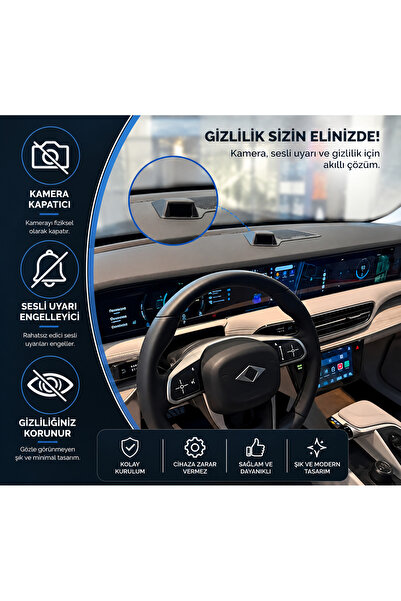 nexlun TOGG Kamera Kapatıcı – Gizliliğinizi Tek Hareketle Koruyun