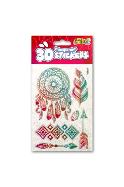 Penmate Stickere 3D transparente multicolor 11x20cm