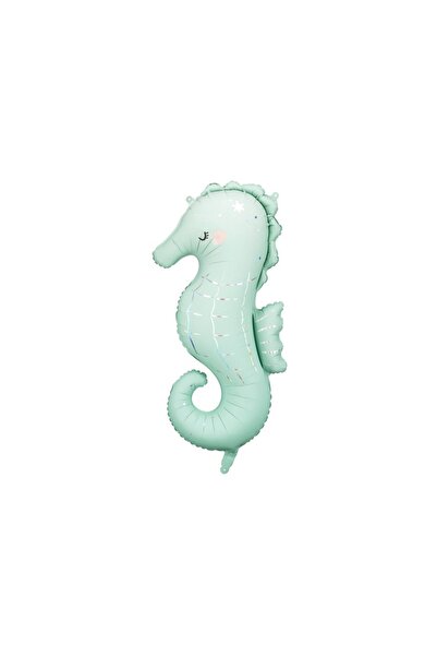 Partydeco Balon din Folie calut de mare, 47x98 cm, Turcoaz Deschis Petrecere ...