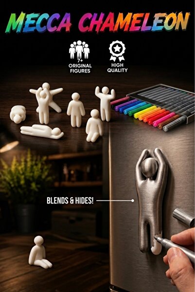 3D Brothers مجموعة مجسمات ميكا كاميليون القابلة للرسم بنفسك - 7 مجسمات بوضعيا...