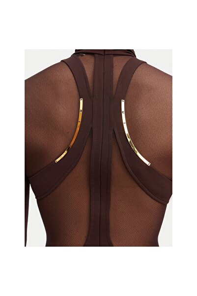 Elisabetta Franchi Rochie de seară pentru femei ABR2262E2 Maro