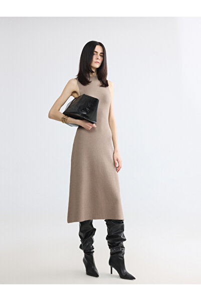 LC Waikiki Peak New Season Crew Neck Bodycon Knitwear Dress