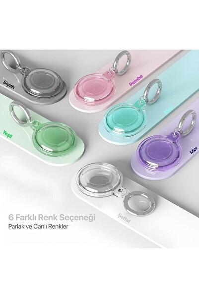 SAF HOBİ ATÖLYE DESİGN Airtag Compatible Silicone Protective Case Keychain