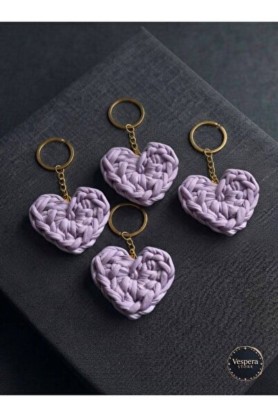 VESPERASTOREE Knitted Heart Keychain (25 Pieces)