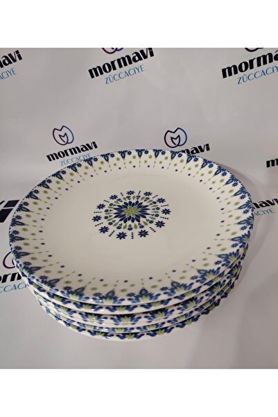 Güral Porcelain Jade 6 Pieces 25 cm Serving Plate