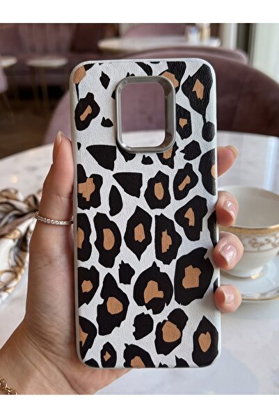Hatreds Redmi Note 9 Pro Deri Dokulu Desenli Kamera Korumalı Darbe Emici Sili...