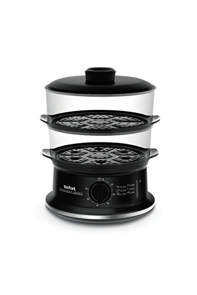 TEFAL Aparat de gătit cu aburi Seria Convenabilă VC140131, 2 boluri, temporiz...