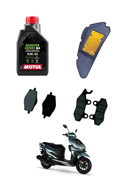 MOTOHANE Rks Vrs 125 Motul Yağ Bakım Seti Ön-Arka Balata ve Hava Filtresi