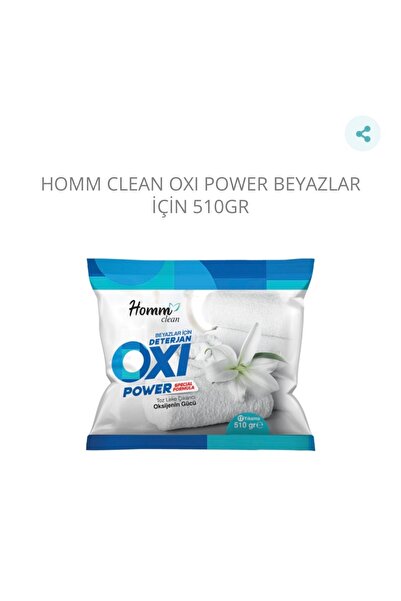 HOMM BİTKİSEL ÜRÜNLER HOMM CLEAN OXI POWER BEYAZLAR İÇİN 510GR