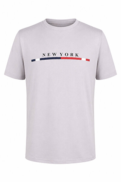 trender New York Print Supremes Gray Men's T-Shirt 226-17