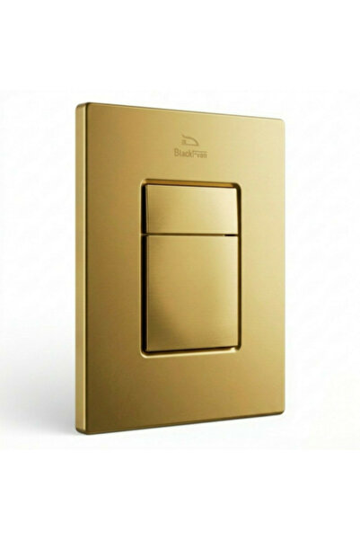 Black even Matte Gold Square Wall Mounted Siphon Pressure Face - Black Dawn