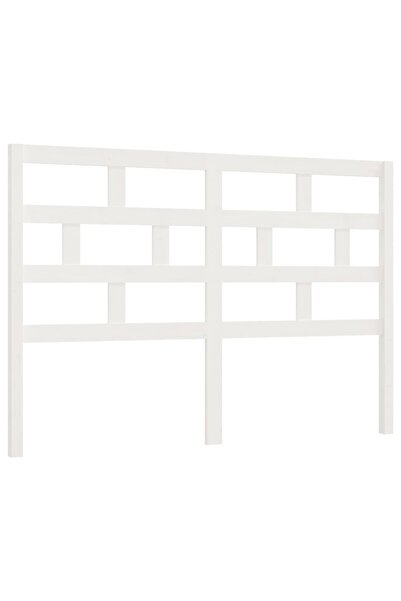 vidaxl Tăblie de pat, alb, 156x4x100 cm, lemn masiv de pin