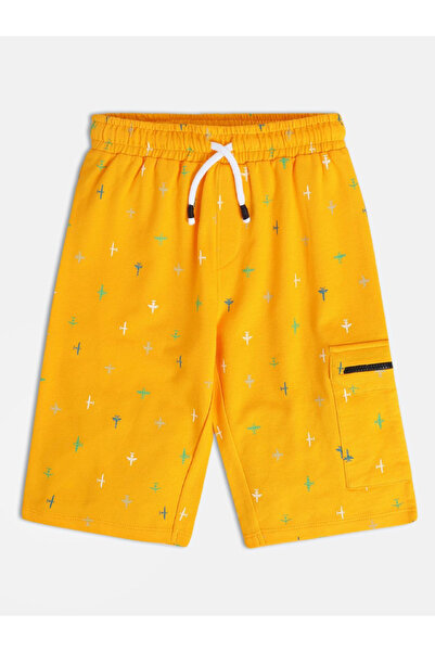 MINI KLUB By Styli Boys Cotton Knitted Shorts With Airplane Print