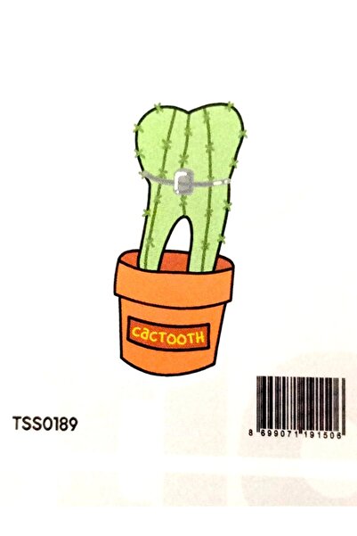 ekstrafix The Sticker Story Cactus Tss0189 Personification Sticker - 2 Pieces