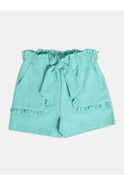 MINI KLUB By Styli Girls Viscose Ruffled Waist Shorts