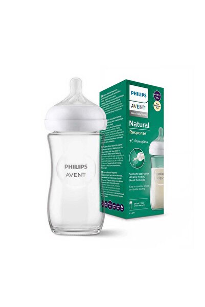 Philips Avent Natural Glass Baby Bottle 1 Month+ - 240 ml