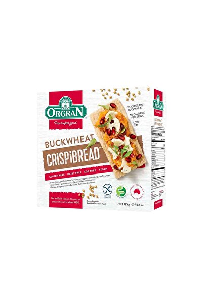ORGRAN Buckwheat Crispibread 125 g, Gluten Free, Vegan