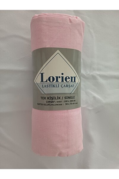 LorienHome Single Fitted Sheet Set - Light Pink