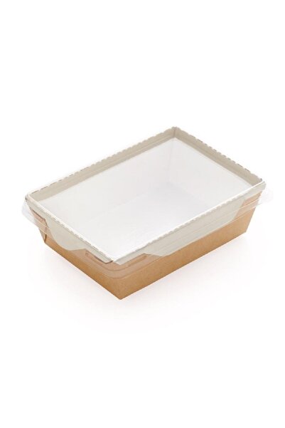 OEM Cutie pentru salată 1000ml cu capac transparent din plastic, OPSALAD 1000...
