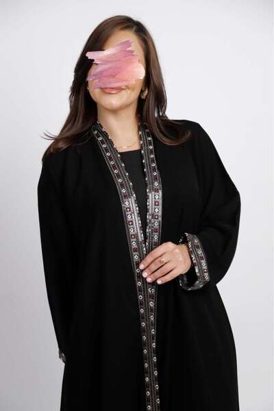 Anaqa Abaya Royal Crepe Abaya with Defined Waistband