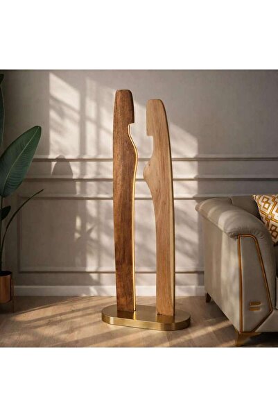 PAN HOME Gentry Integrated LED Wooden Floor Lamp 16W Dimmable 60x28x147cm.- N...