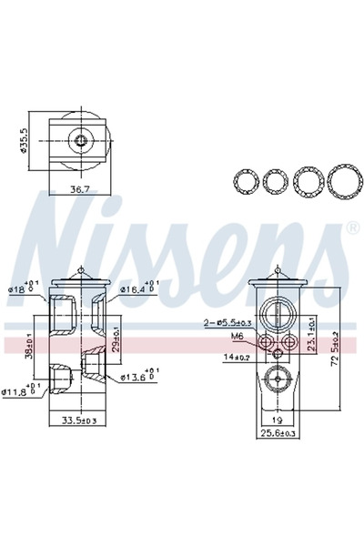Nissens Supapa Expansiune Clima AUDI A1/A1 Allstreet/A1 City Carver SEAT ARON...