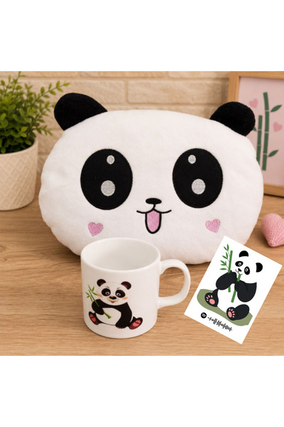 MARMORİ Sevimli Panda Hediye Seti KİŞİYE ÖZEL