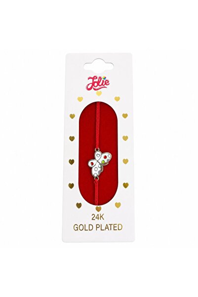 JOLIE Bratara Placata cu Aur 24k Copii, Jolie, Model Fluture, Pandativ din Me...