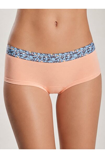 CANMODA Salmon Sea Patterned Women's Boxer Briefs Boyshort with Elastic Waist...