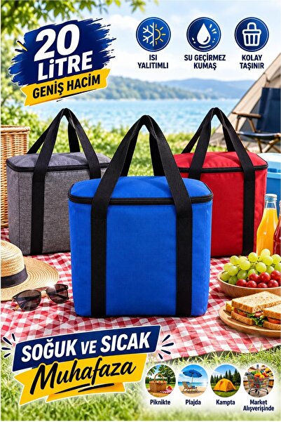 Kitchen Beauty Termal Kamp ve Piknik Yemek Taşıma Çantası, Soğutucu Buzluk Ça...