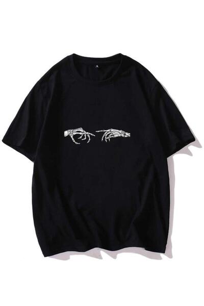 bellanova Hanan Unisex Colorful Oversize Printed T-Shirt Streetwear Comfortab...