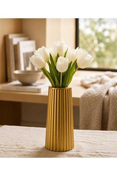 VARKAL Nordic Style Striped Vase Pinterest Flower Pot-Vase Unbreakable-Resist...