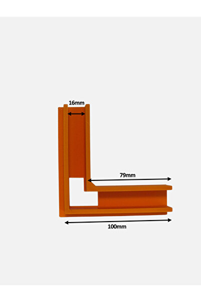 AXY PRINT Coltar 90° pentru montaj mobila PAL - 16mm / 18mm