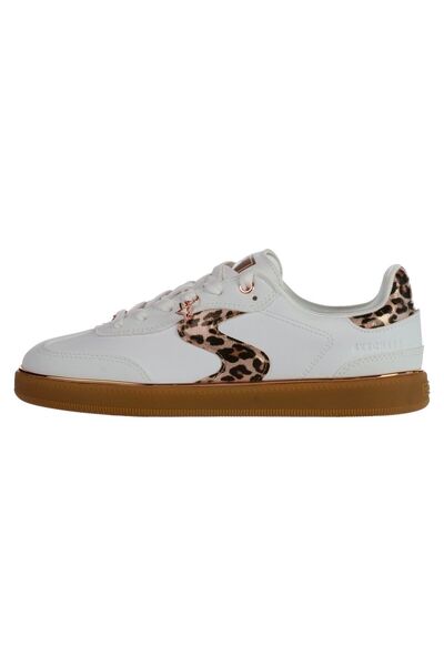 SKECHERS Pantofi sport pentru copii HOTSHOT - LEOPARD FAME - 310595LWHLD
